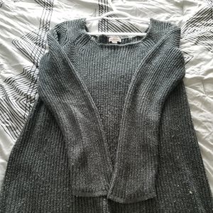 Grey Boat Neck Sweater